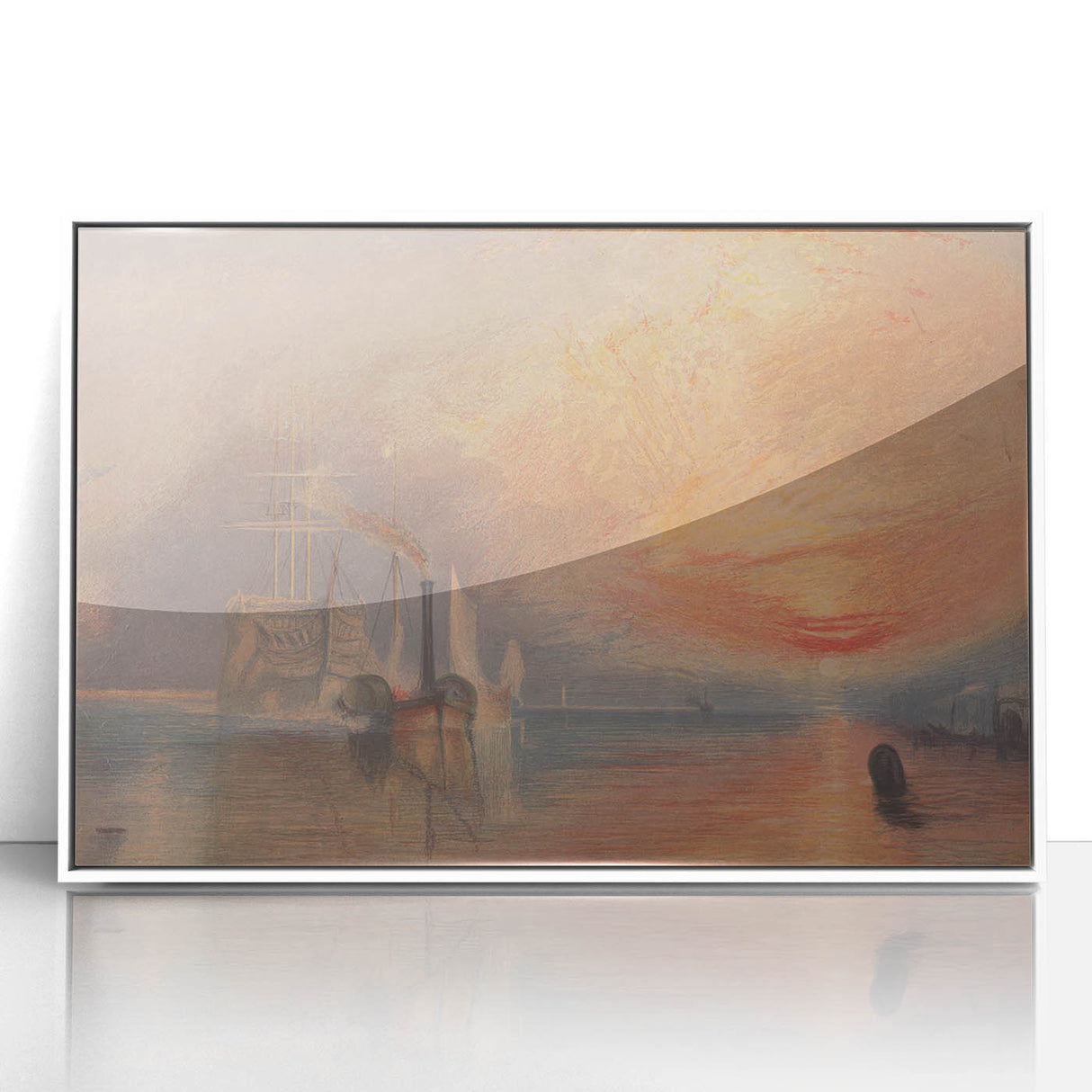Romanticism Art - The Fighting Temeraire by J.M.W. Turner Print
