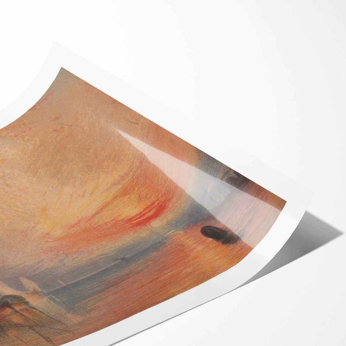 Romanticism Art - The Fighting Temeraire by J.M.W. Turner Print