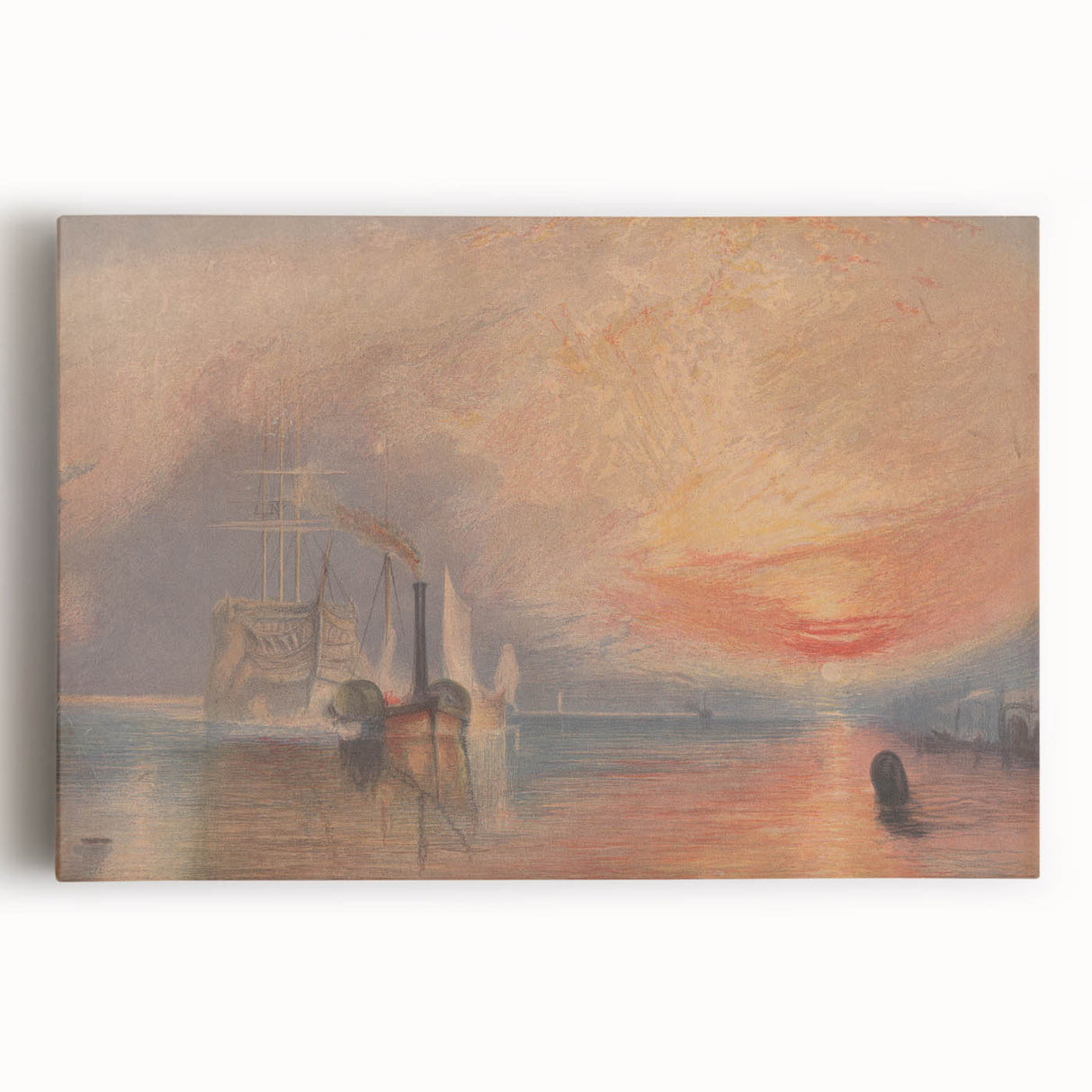 Romanticism Art - The Fighting Temeraire by J.M.W. Turner Print