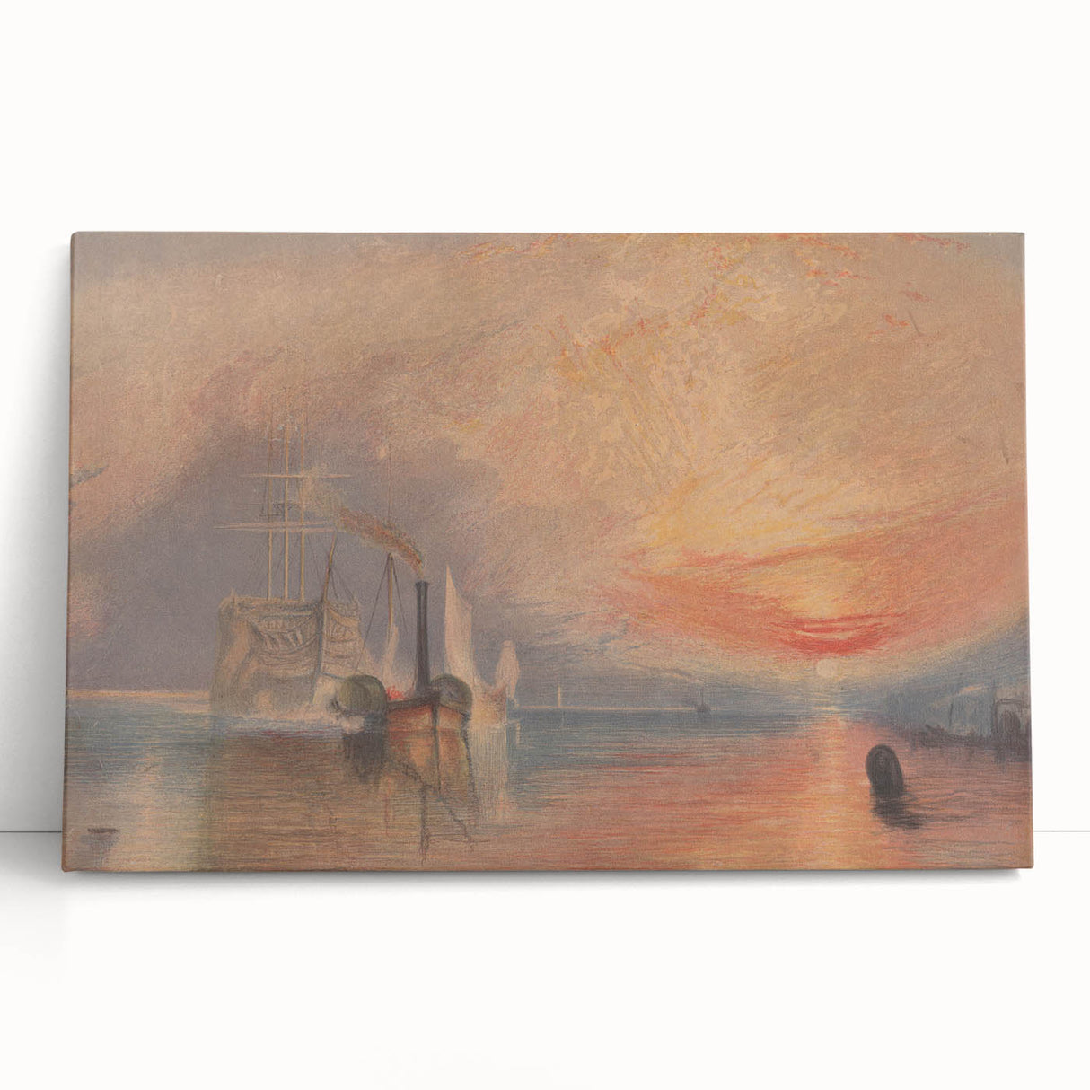 Romanticism Art - The Fighting Temeraire by J.M.W. Turner Print