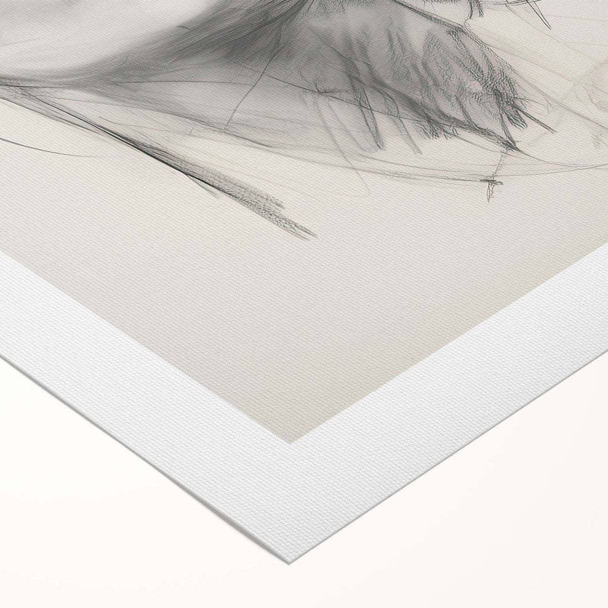 Contemporary Dining Art Pieces – Black & White Portrait Sketch