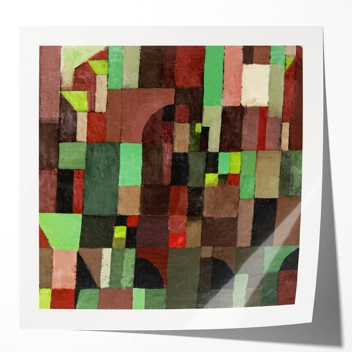 Modern Wall Art – Paul Klee’s "Red and Green Architecture" (1922)