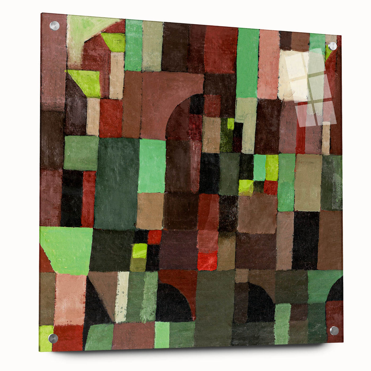 Modern Wall Art – Paul Klee’s "Red and Green Architecture" (1922)