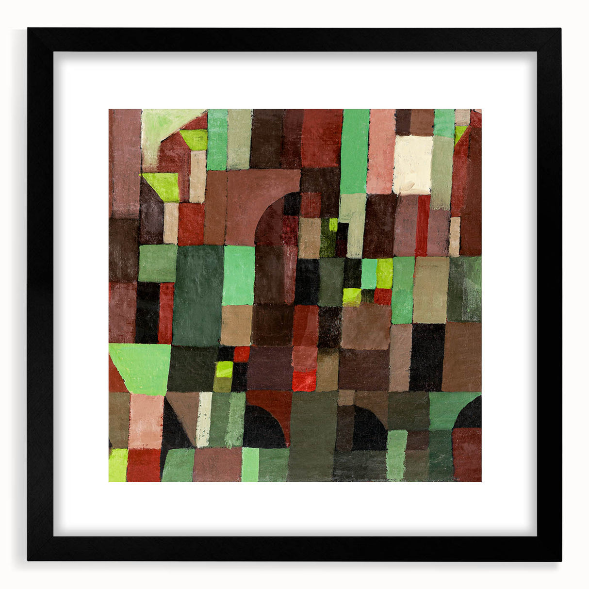 Modern Wall Art – Paul Klee’s "Red and Green Architecture" (1922)