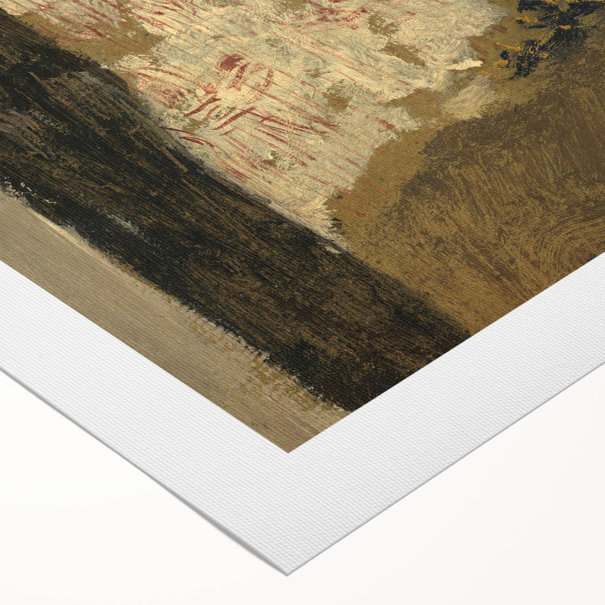 Modern Abstract Portrait - Woman Sitting by the Fireside Wall Art