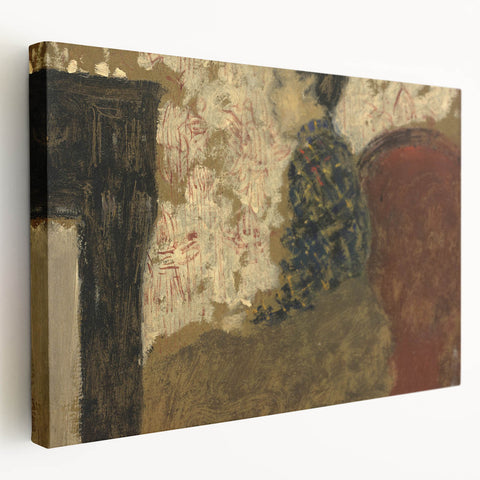 Modern Abstract Portrait - Woman Sitting by the Fireside Wall Art