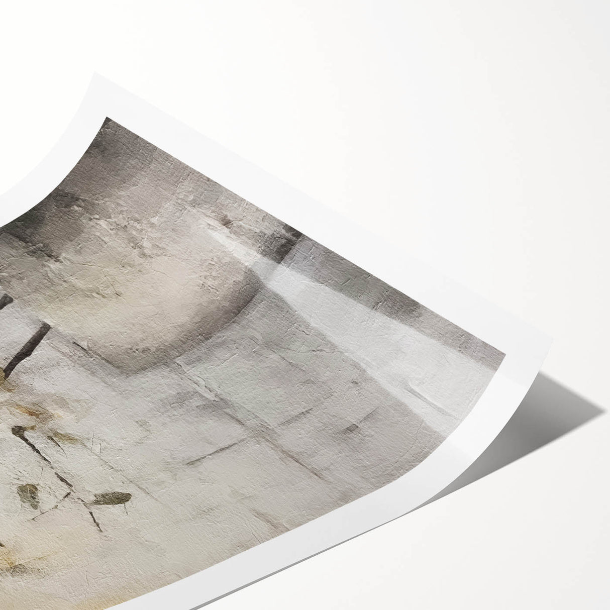 Abstract floral wall art print showcasing vibrant colors like teal, pink, and gold on a textured background, perfect for modern home decor.