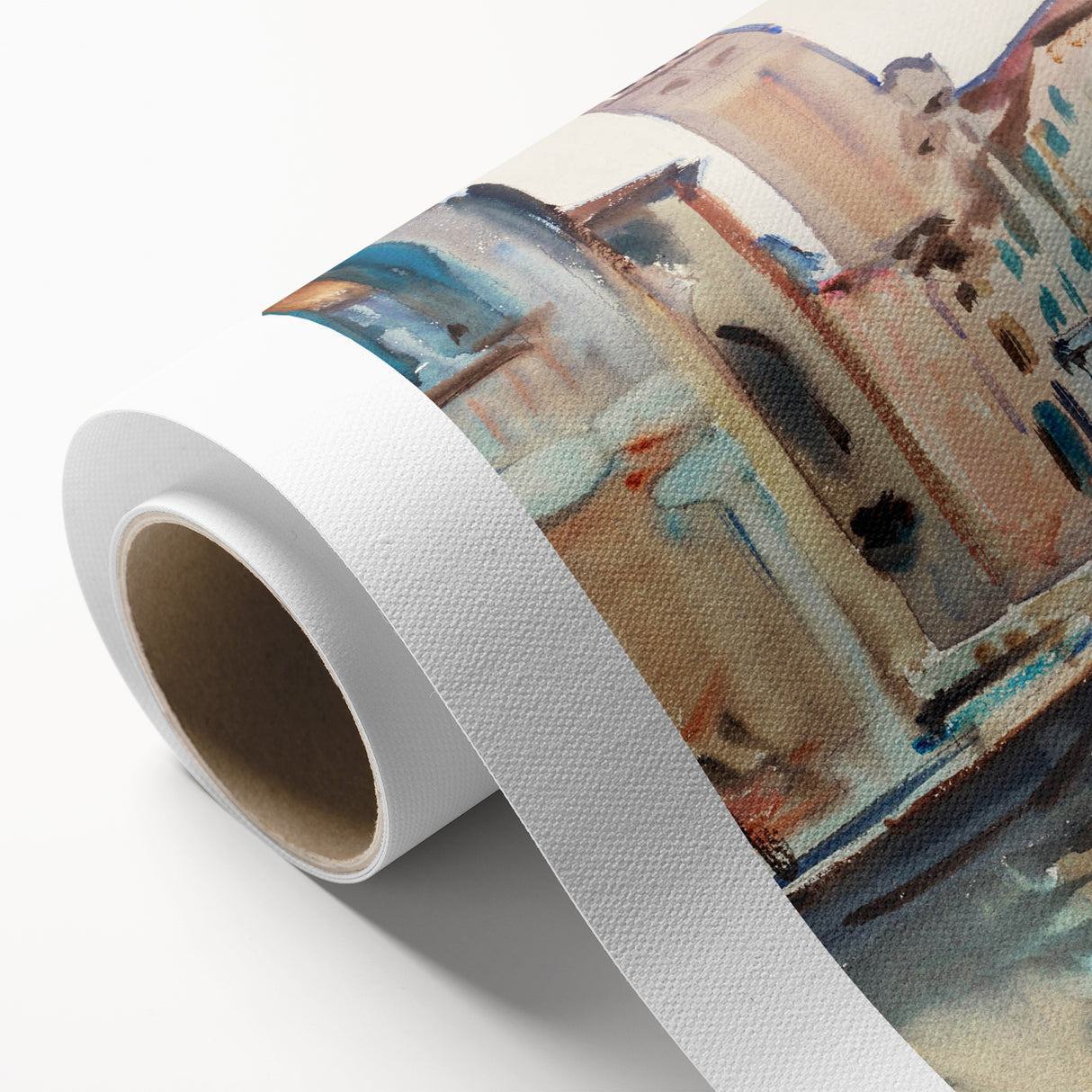 Modern Venetian Scene - Watercolor Bridge Wall Art by Sargent