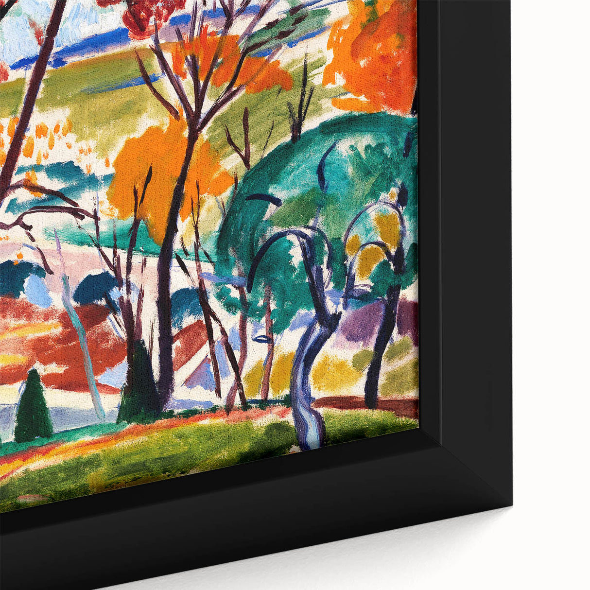 Vibrant Abstract Modern Landscape Wall Art for Contemporary Decor