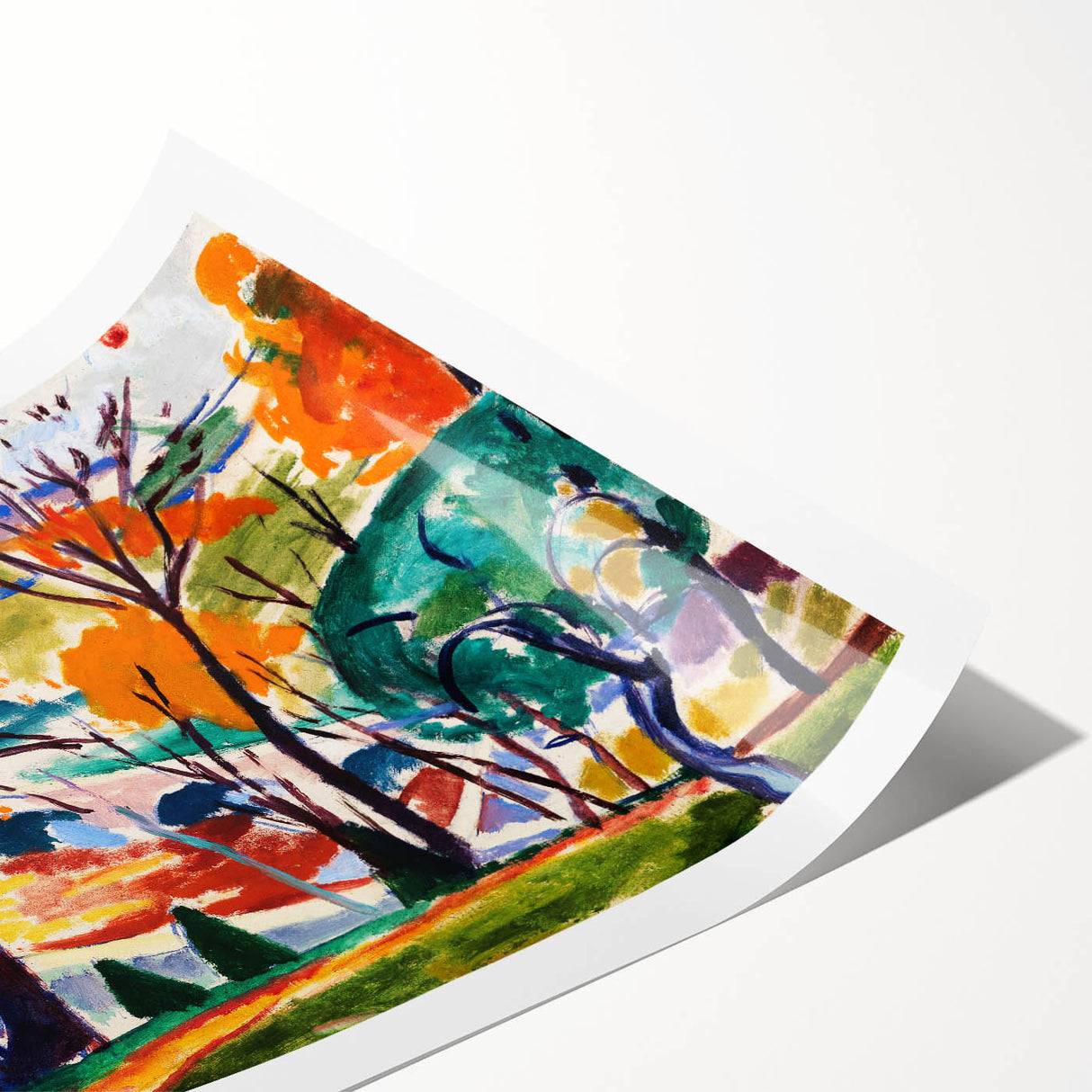 Vibrant Abstract Modern Landscape Wall Art for Contemporary Decor