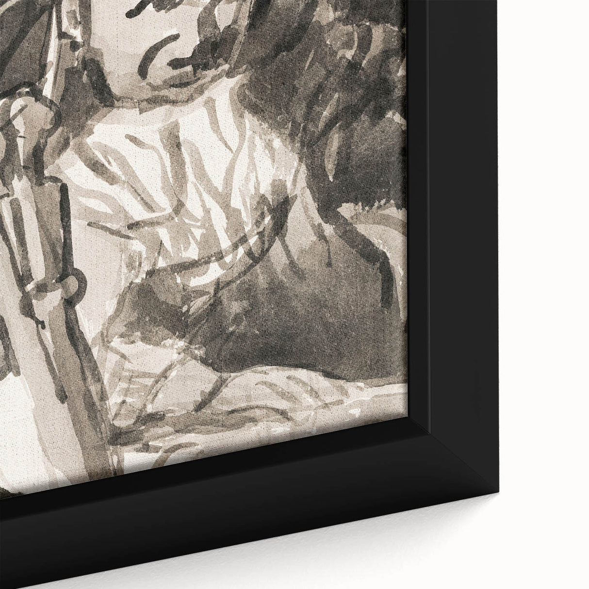 Modern Monochrome Sketch - Paul Klee-Inspired Abstract Wall Art