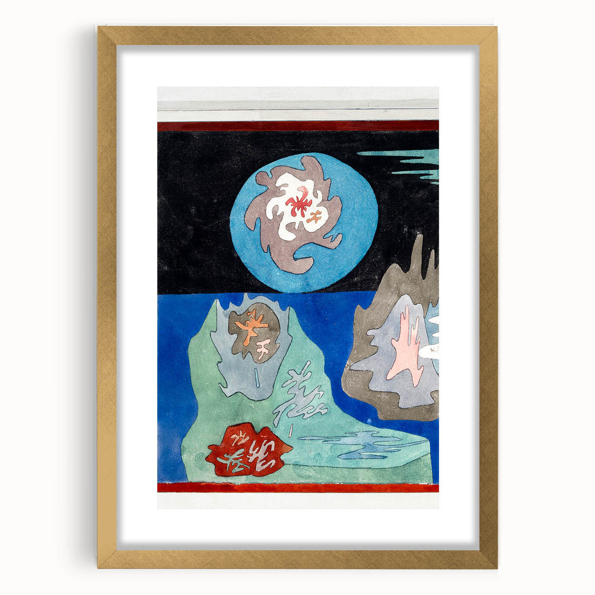 Paul Klee Modern Abstract - Land of Precious Stones Wall Art