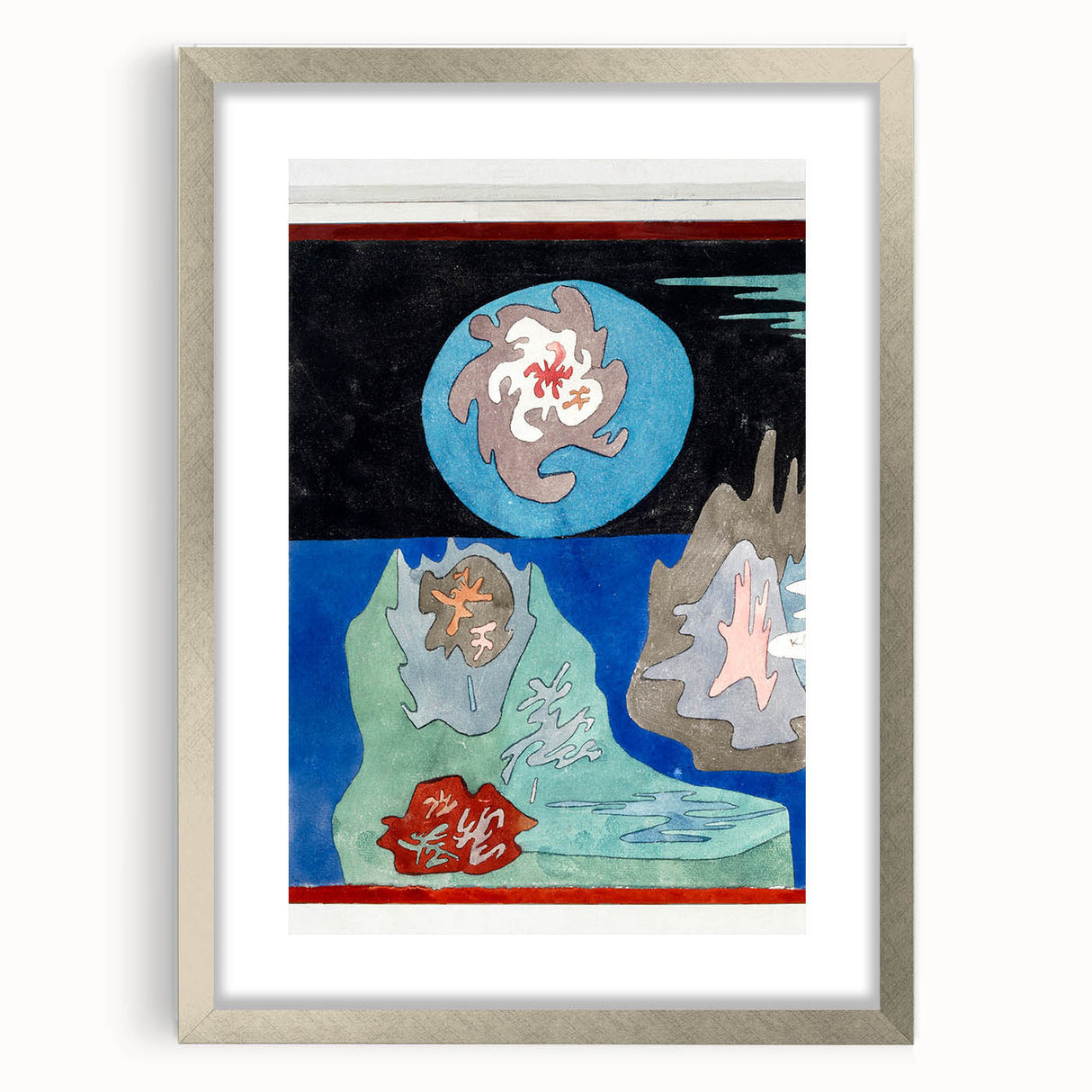 Paul Klee Modern Abstract - Land of Precious Stones Wall Art