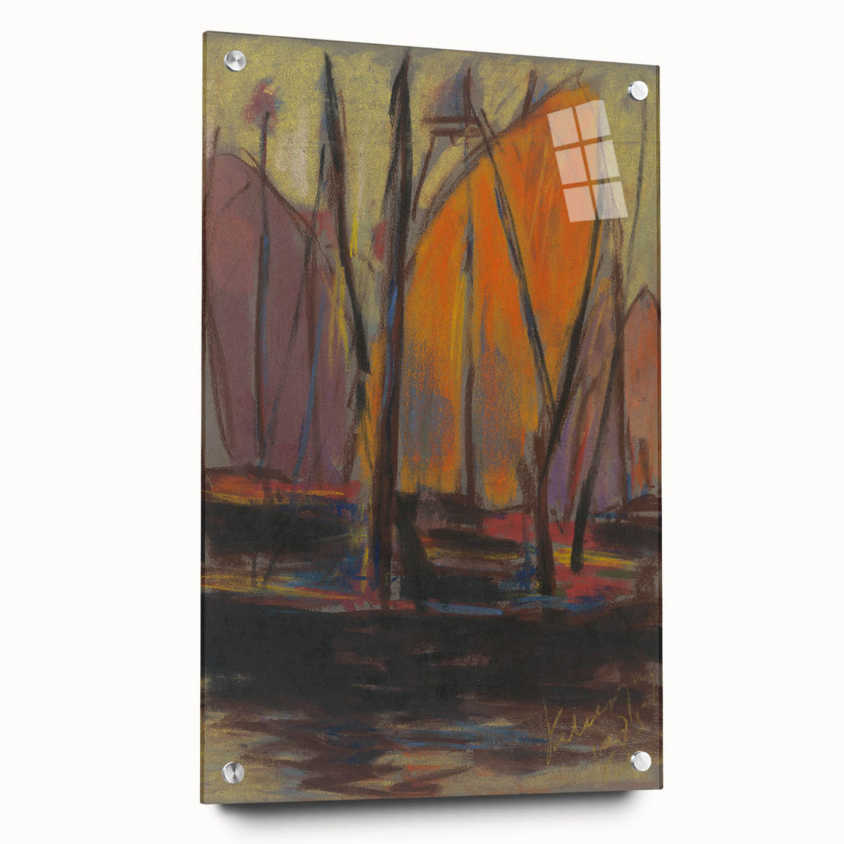 Abstract Harbor Scene - Vibrant Modern Wall Art by Zolo Palugyay