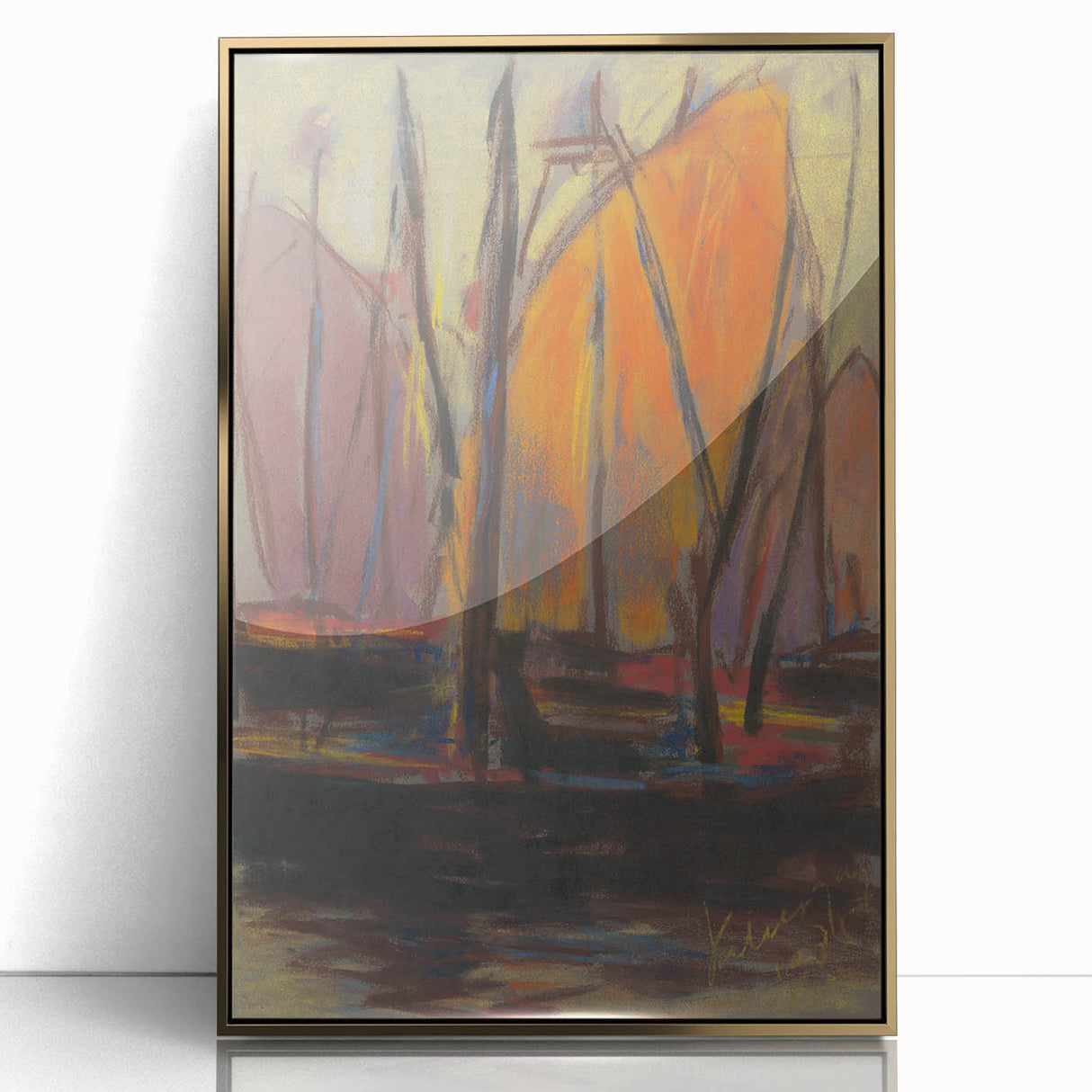 Abstract Harbor Scene - Vibrant Modern Wall Art by Zolo Palugyay