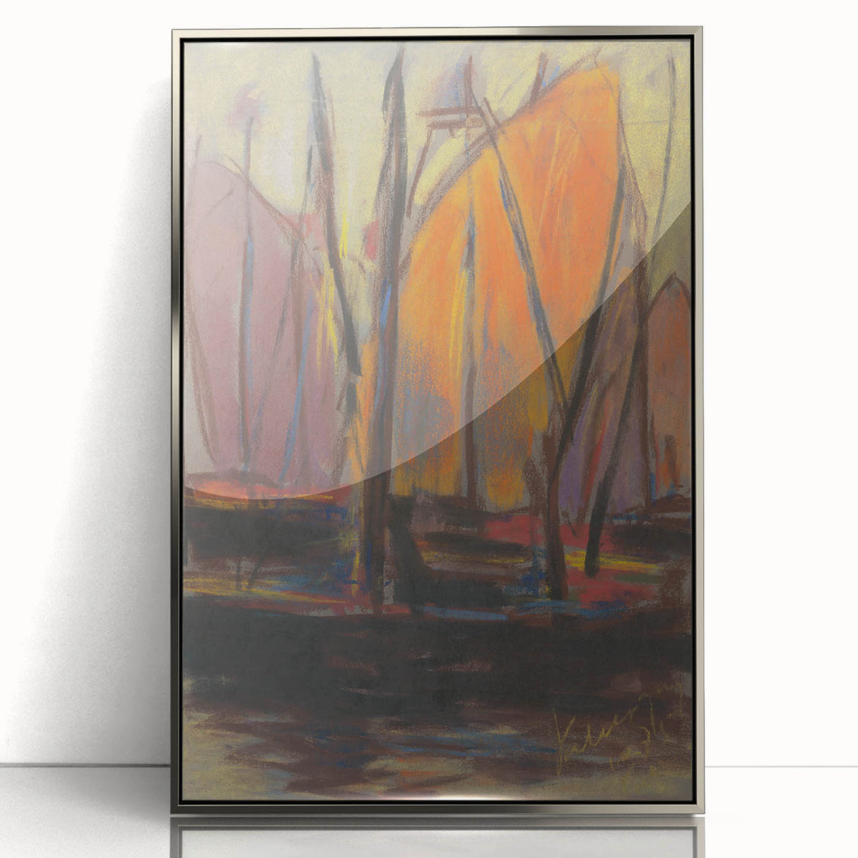 Abstract Harbor Scene - Vibrant Modern Wall Art by Zolo Palugyay