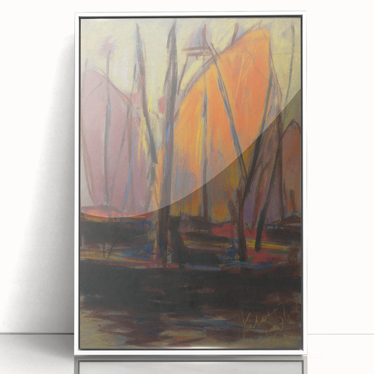 Abstract Harbor Scene - Vibrant Modern Wall Art by Zolo Palugyay