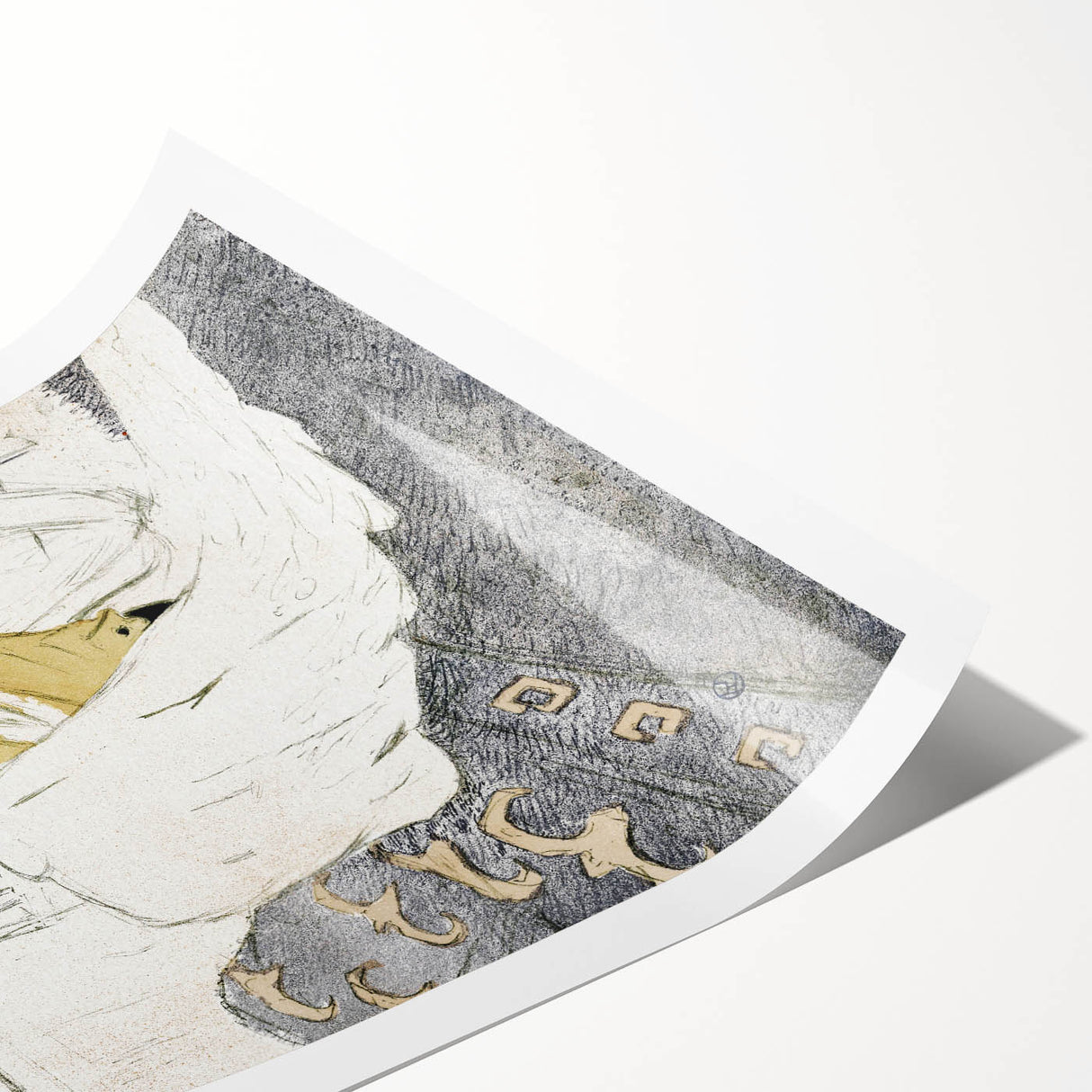 Elegant Sketch Art - Toulouse-Lautrec’s Corset Scene Wall Art