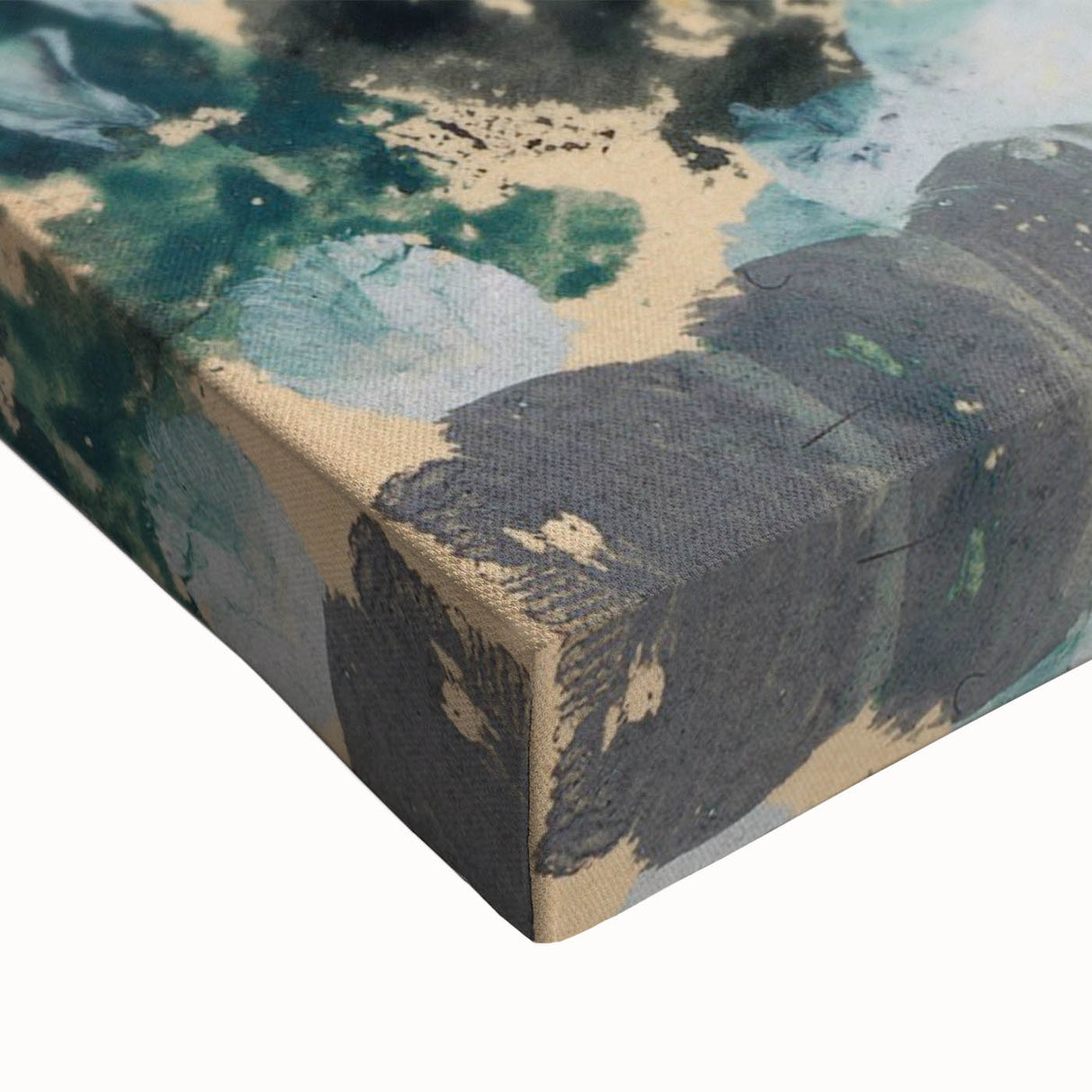 Modern Wall Art: Vibrant Abstract Green Leaves with Nature's Essence