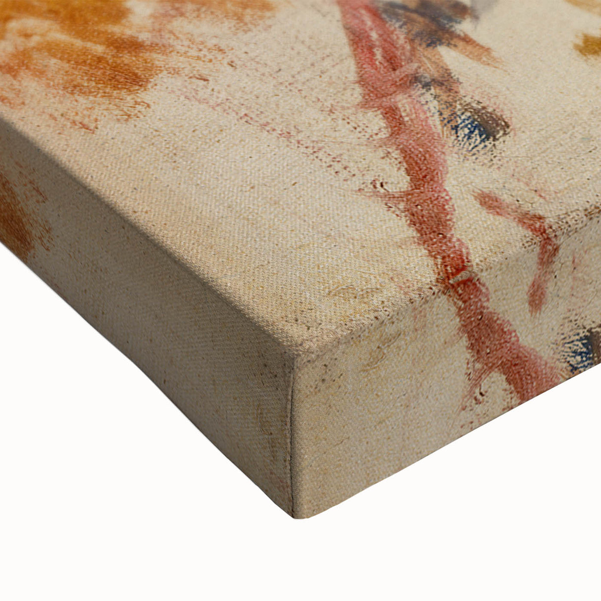 Modern Wall Art: Still Life of Peaches on Plate with Warm Tones