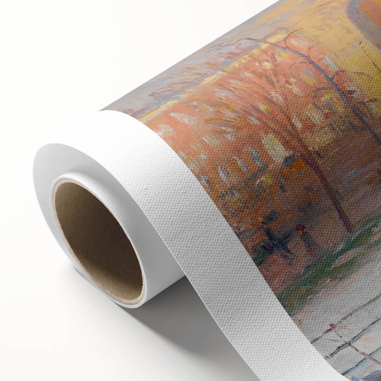 Modern Wall Art: Vibrant Washington Square Scene with Street Cleaners