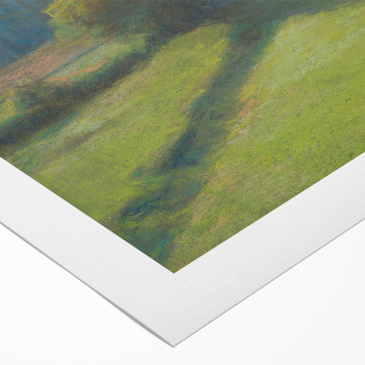 Modern Wall Art: Serene Forest Road Scene with Pastoral Charm