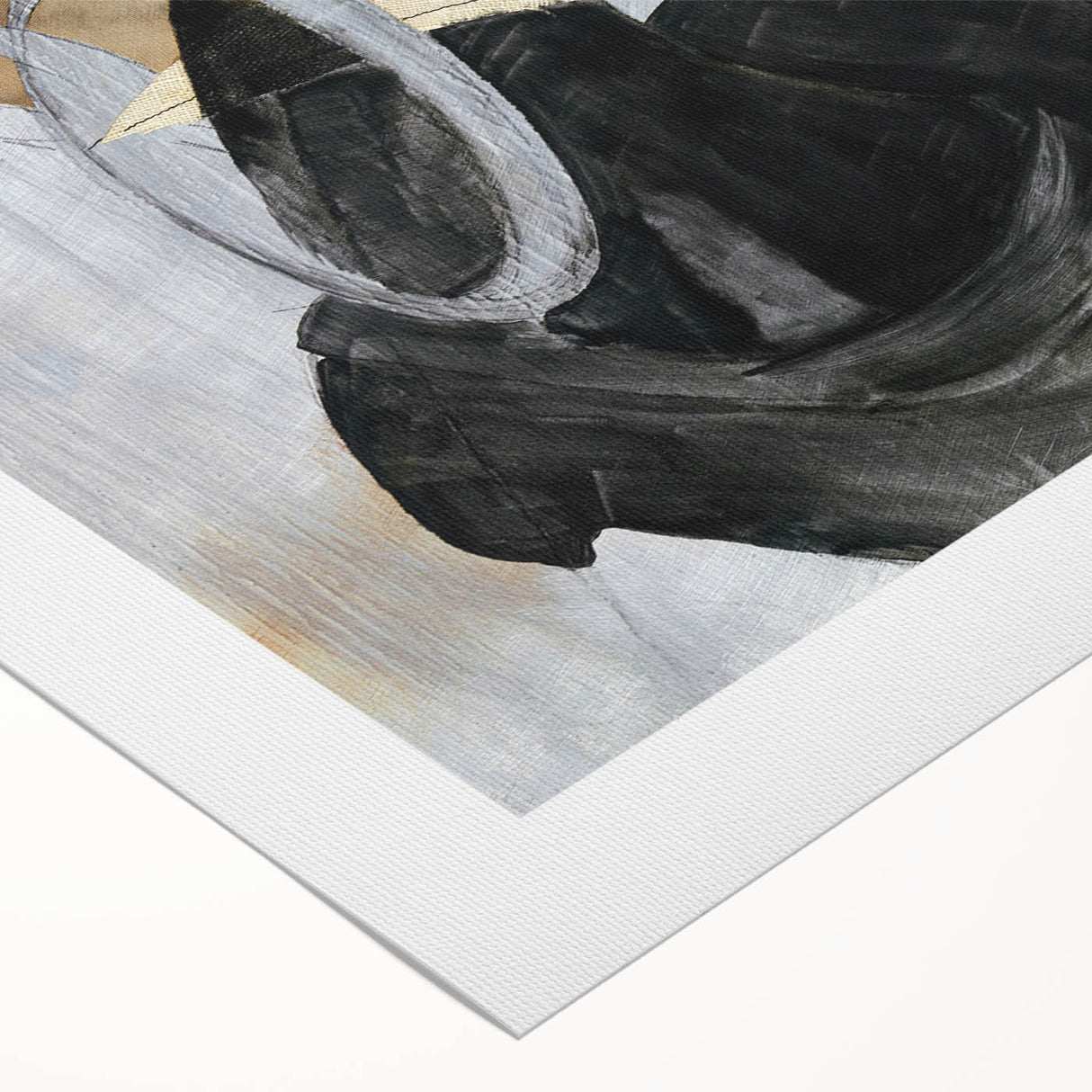 Modern Wall Art: Abstract Hand Sewing Machine with Industrial Flair