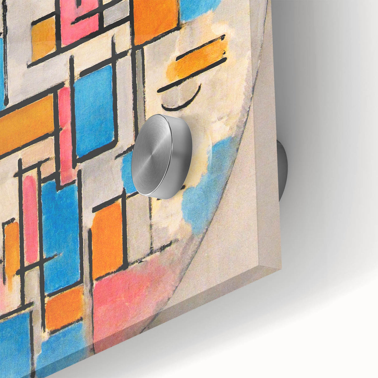 Piet Mondrian’s Oval Composition - Modern Abstract Wall Art Print