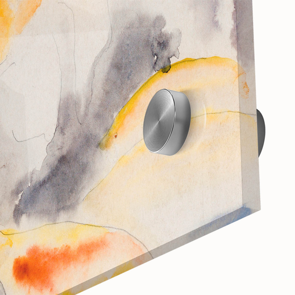 Modern Wall Art: Abstract Fish Watercolor with Soft Pastel Tones