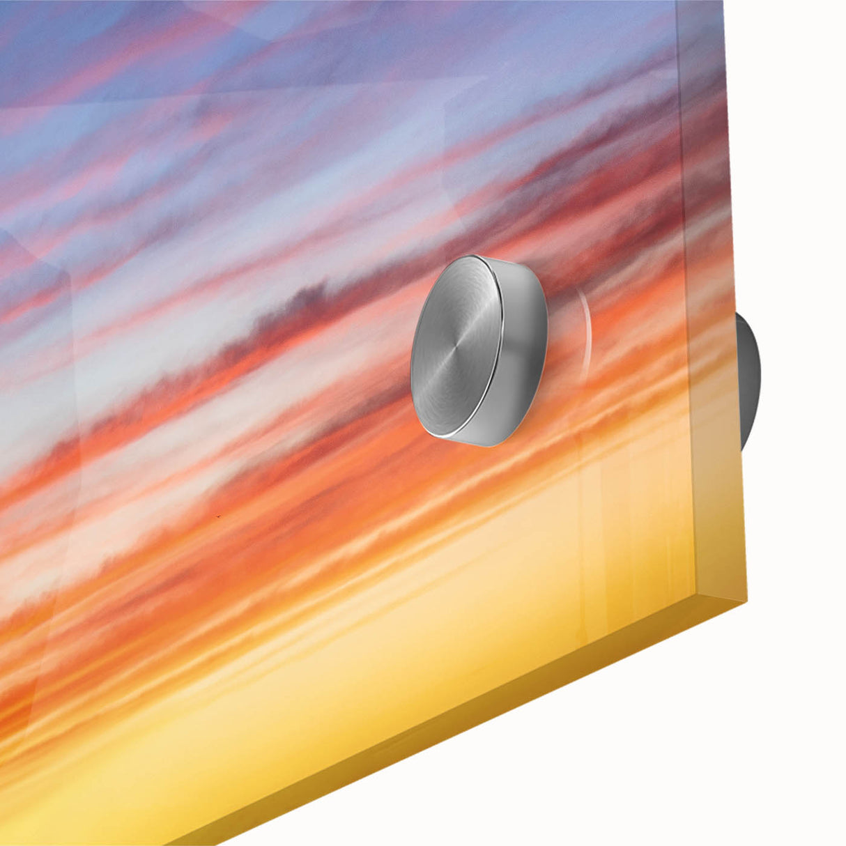 Sunset Sky Abstract Wall Art – Dynamic Colorful Cloud Photography