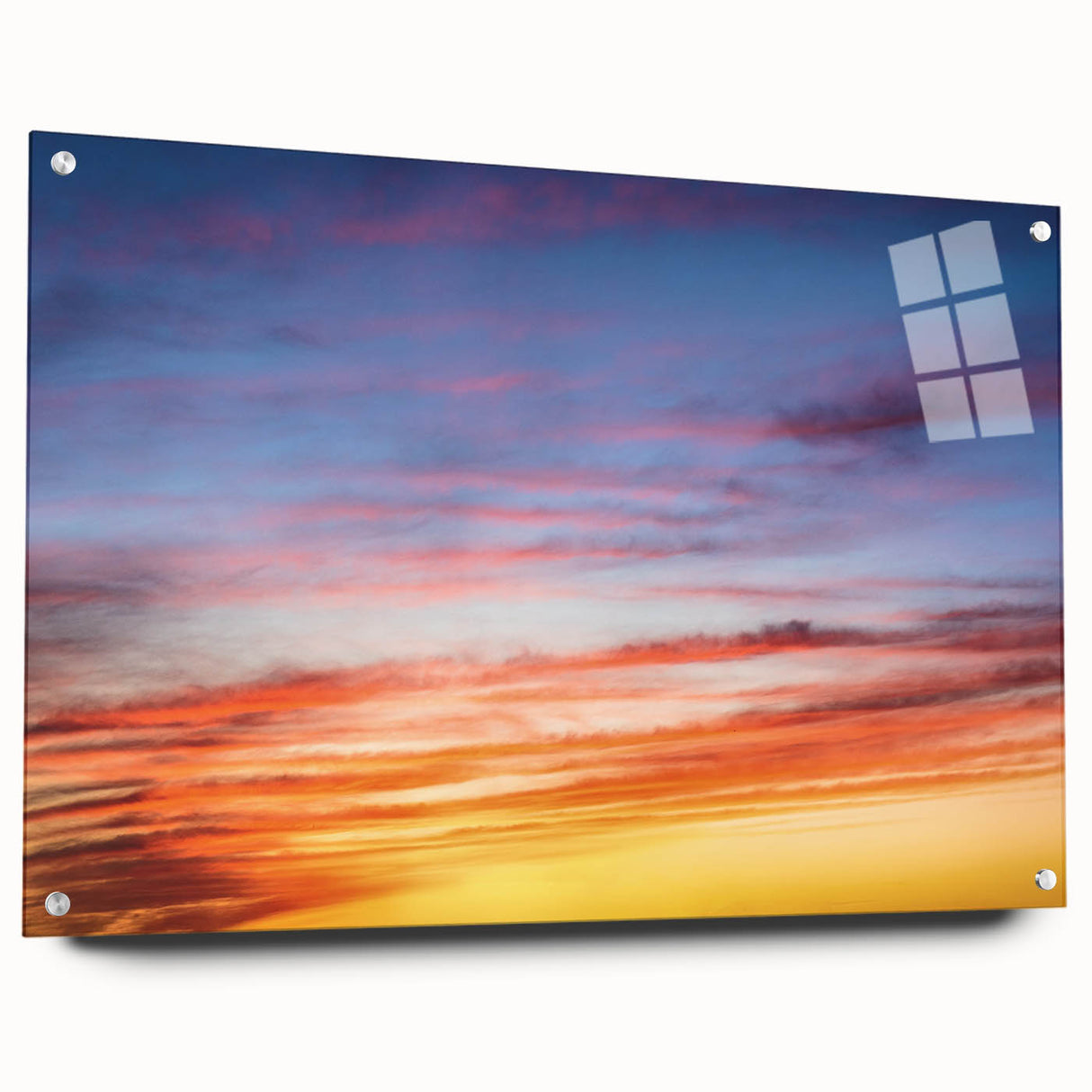 Sunset Sky Abstract Wall Art – Dynamic Colorful Cloud Photography