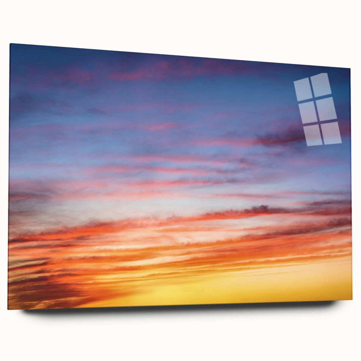 Sunset Sky Abstract Wall Art – Dynamic Colorful Cloud Photography