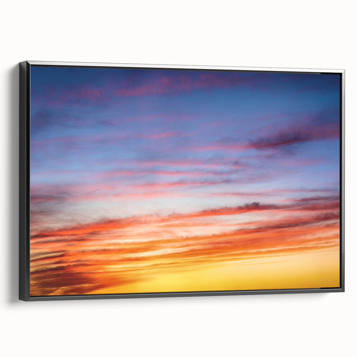 Sunset Sky Abstract Wall Art – Dynamic Colorful Cloud Photography