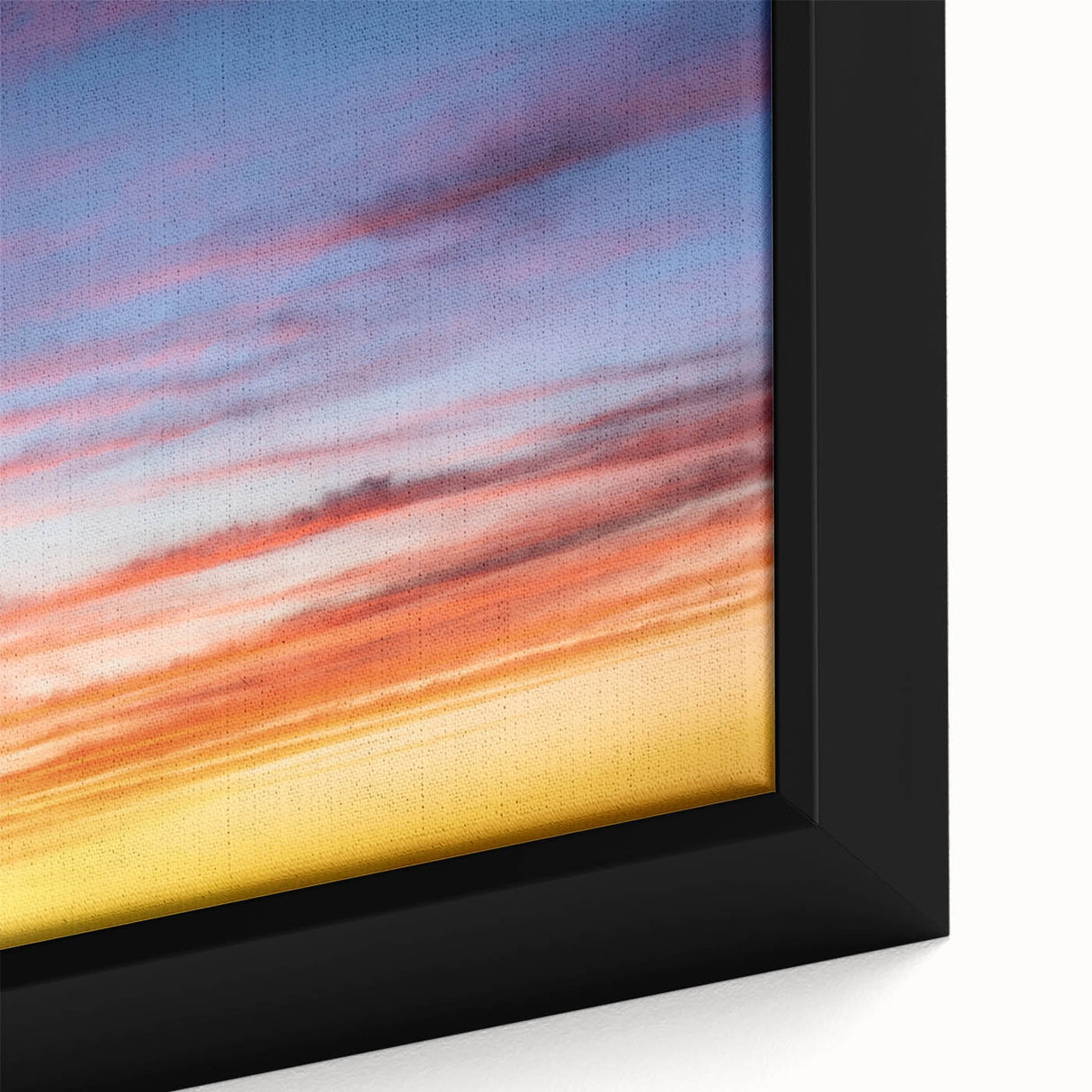 Sunset Sky Abstract Wall Art – Dynamic Colorful Cloud Photography