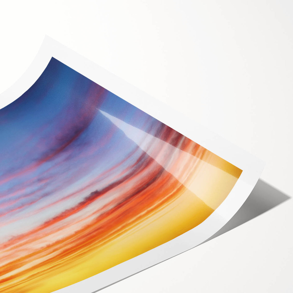 Sunset Sky Abstract Wall Art – Dynamic Colorful Cloud Photography