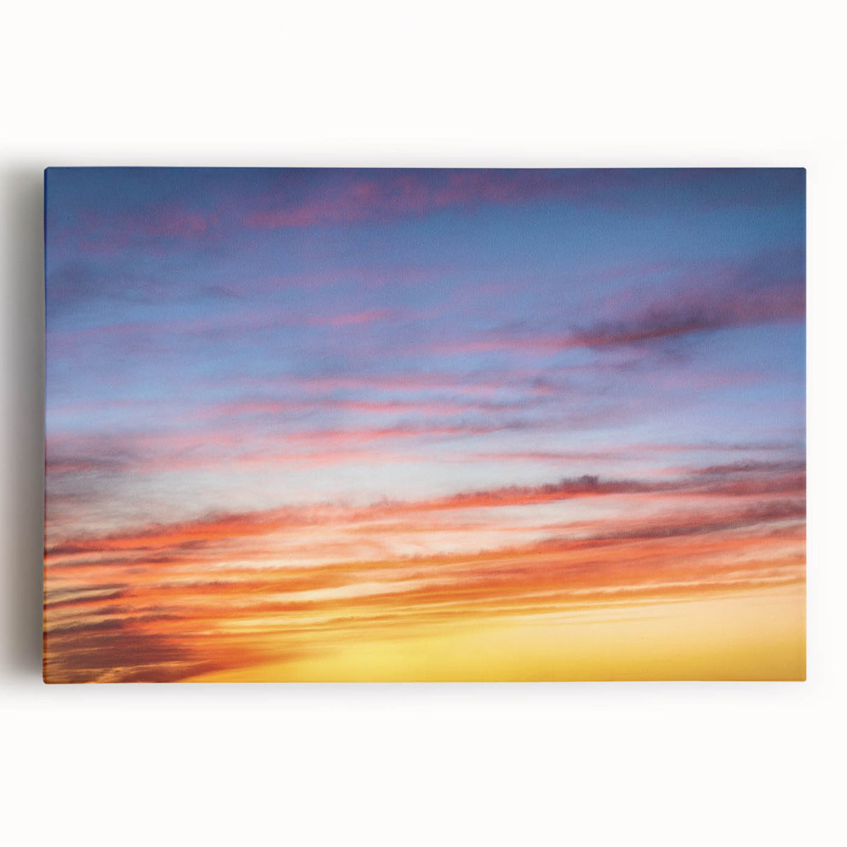 Sunset Sky Abstract Wall Art – Dynamic Colorful Cloud Photography