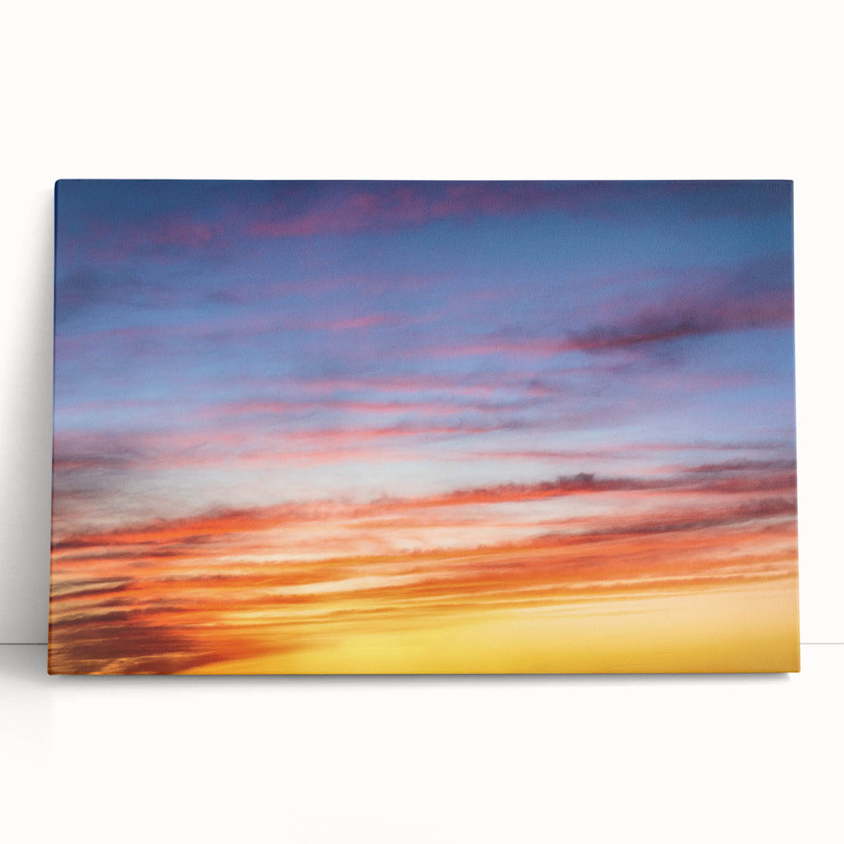 Sunset Sky Abstract Wall Art – Dynamic Colorful Cloud Photography