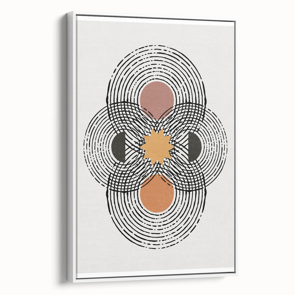 Contemporary Dining Art Pieces - Abstract Geometric Print