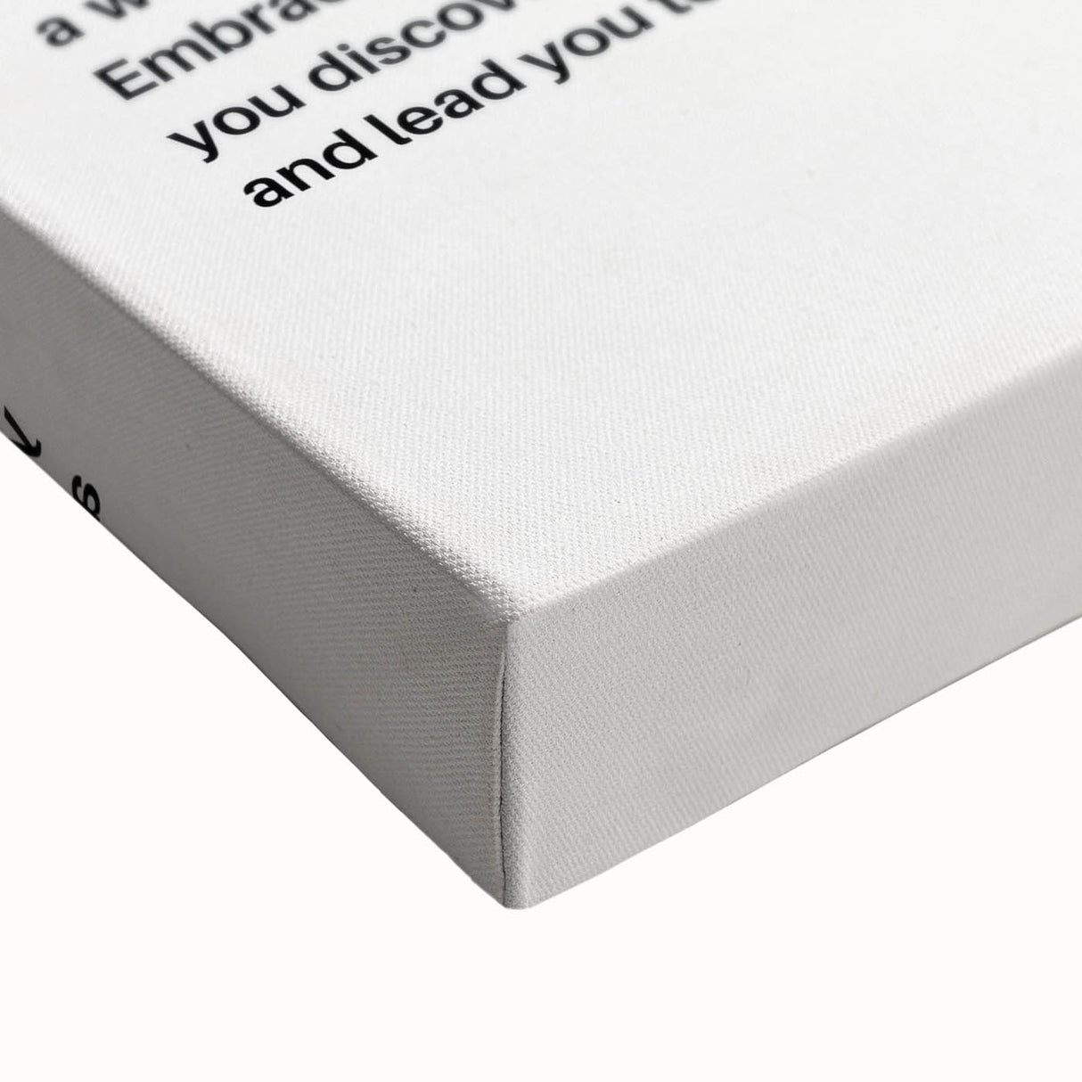 Monochrome Motivational Typography Art Print - "Seek" Canvas