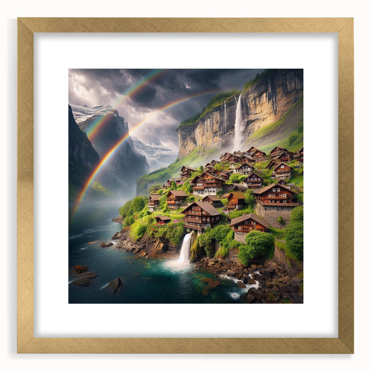 Extra large abstract art print depicting a textured African landscape in earthy tones on a framed canvas.