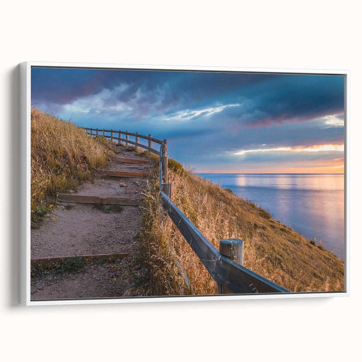 Framed canvas depicting a vintage-style Adelaide landscape in black and white tones, suitable for bedroom decor.