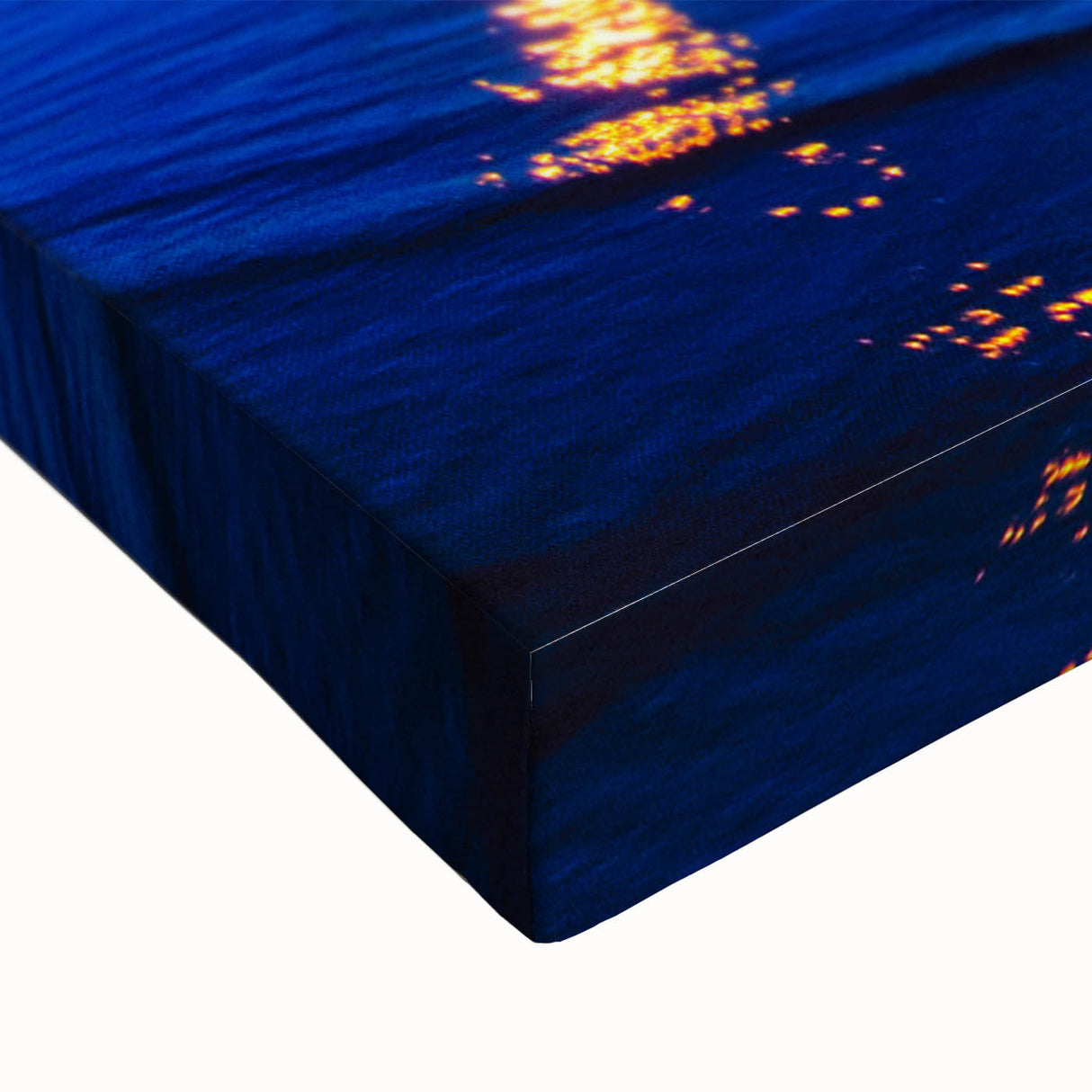 Black and white landscape art painting of Melbourne on stretched canvas, ideal for bedroom wall decor.