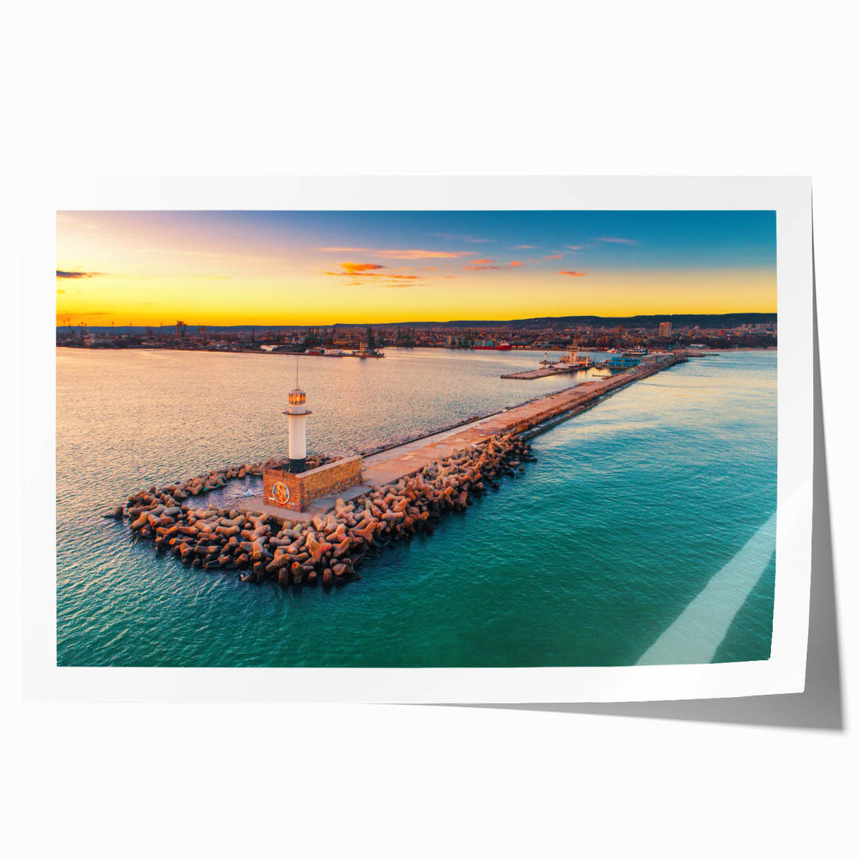 Extra large rolled print depicting a lush Bulgarian landscape with vibrant green and floral elements.