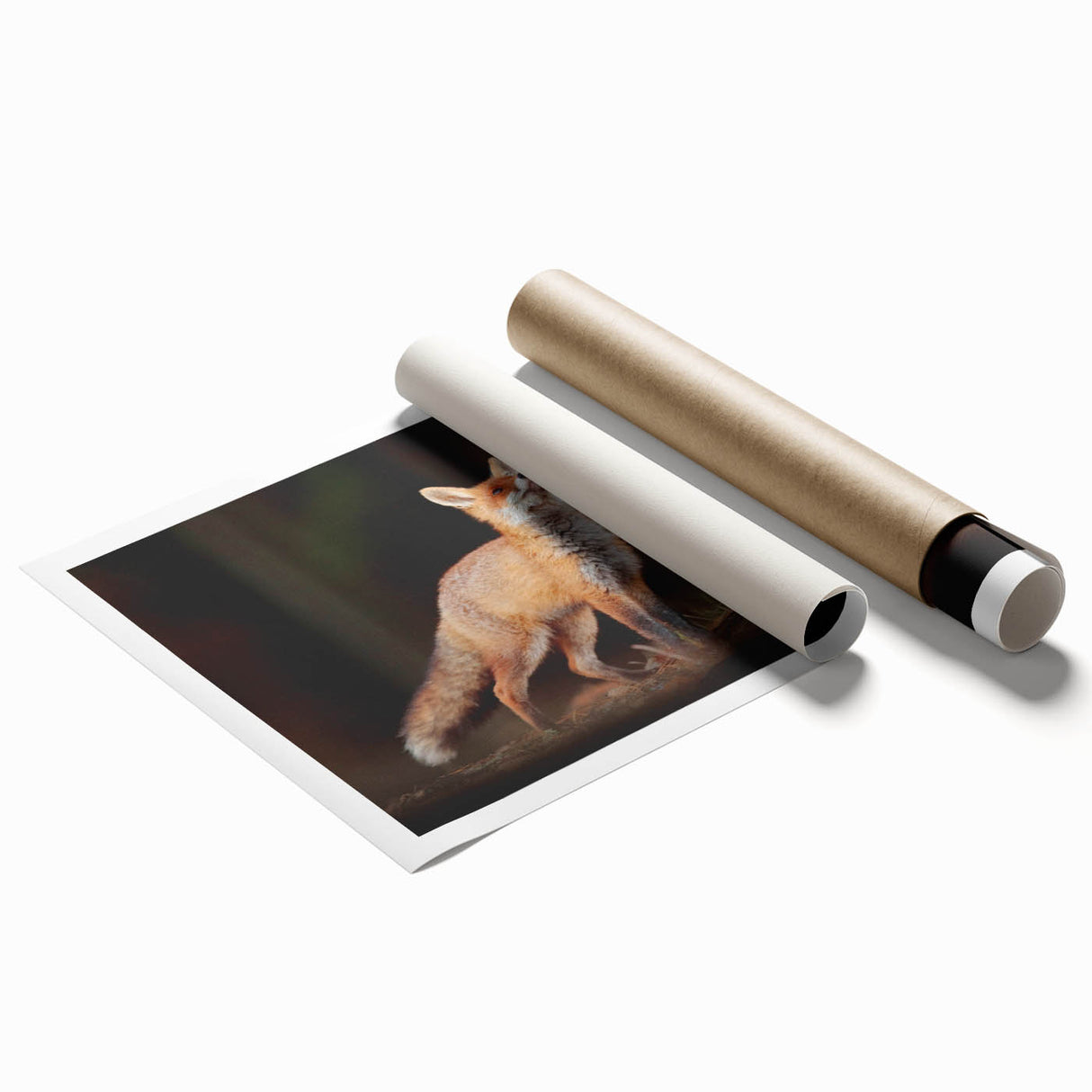 Extra large rolled print of a serene Swedish landscape in soft pastel colors, ideal for classy bathroom wall art.