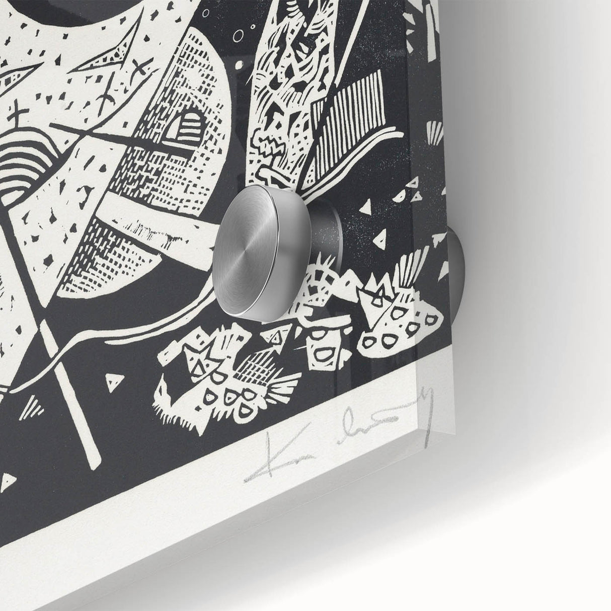 Wassily Kandinsky’s Kleine Welten VI - Abstract Monochrome Wall Art