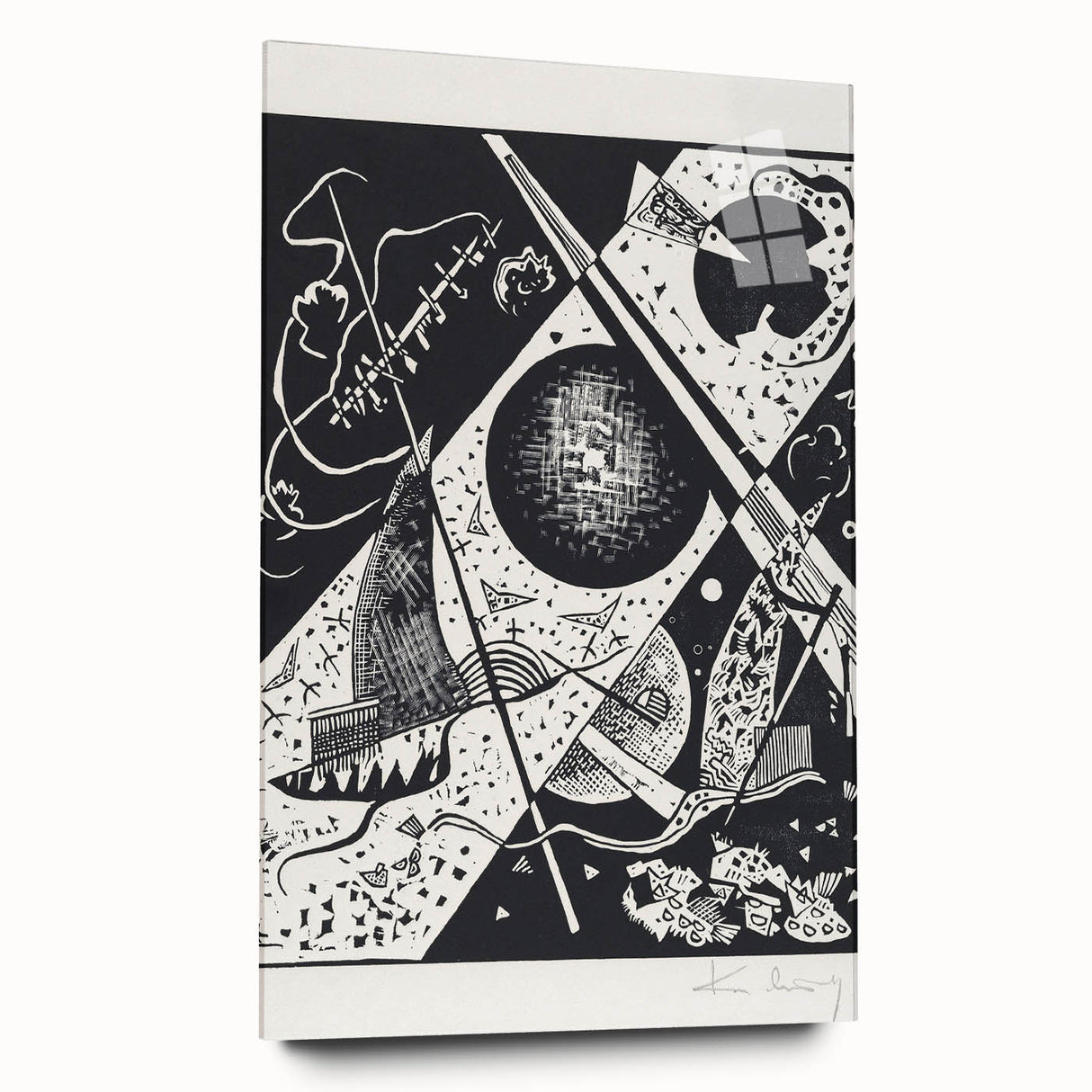 Wassily Kandinsky’s Kleine Welten VI - Abstract Monochrome Wall Art