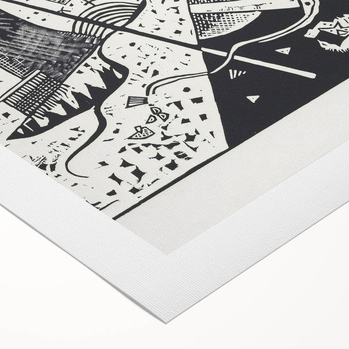 Wassily Kandinsky’s Kleine Welten VI - Abstract Monochrome Wall Art