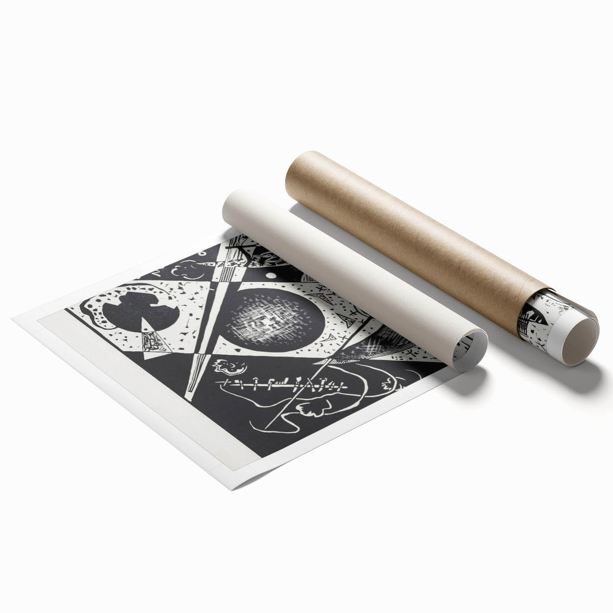 Wassily Kandinsky’s Kleine Welten VI - Abstract Monochrome Wall Art