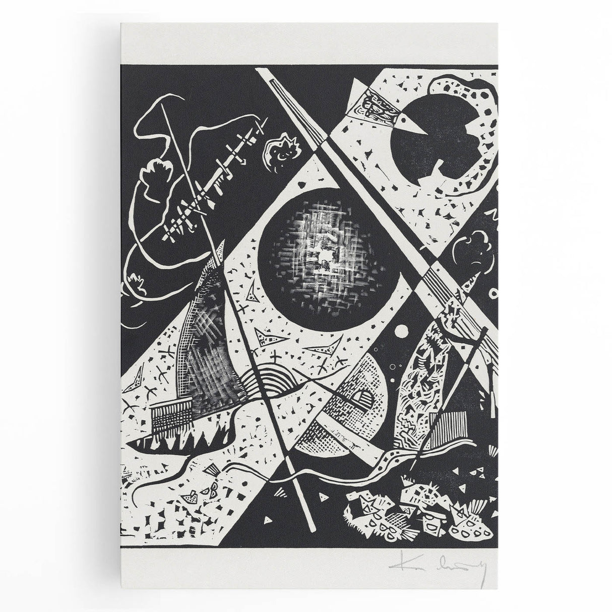 Wassily Kandinsky’s Kleine Welten VI - Abstract Monochrome Wall Art