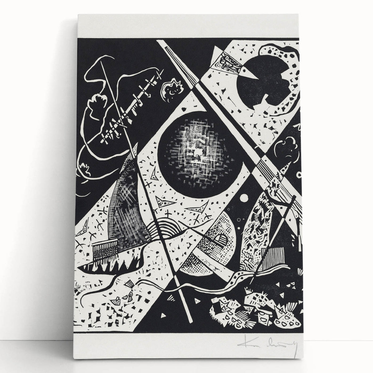 Wassily Kandinsky’s Kleine Welten VI - Abstract Monochrome Wall Art